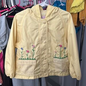 Vintage Kids Jacket with Floral Embroidery